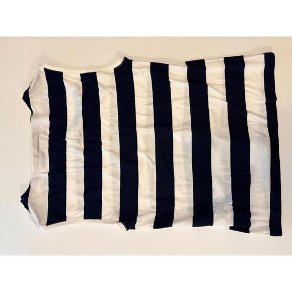 Polo Ralph Lauren Navy Blue & White Striped Top (Large) - Picture 2 of 3